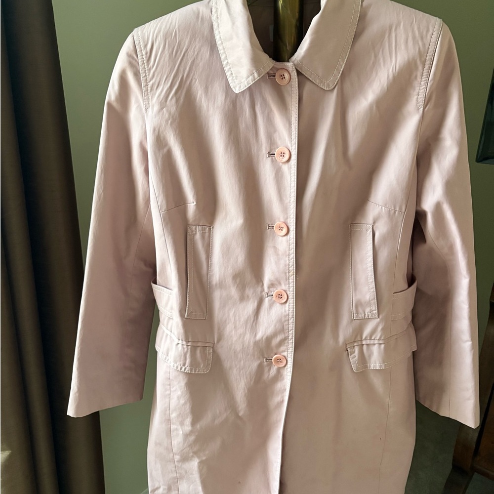 LOFT Soft Pink Trench Coat